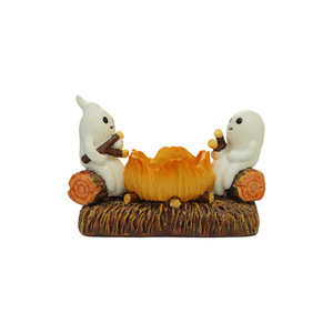 Porte-bougie fantôme d'Halloween en résine avec lumière, décoration intérieure et extérieure, cadeau - Product Image 5