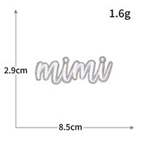 En gros, Patchs brodés à paillettes avec motifs de lettres, assortis, thermocollants, Mimi Mama Game Day Let Them, pour vêtements, chapeaux, sacs et DIY