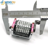 Nouvelle machine à numéroter à 7 chiffres 22.3 horizontale inversée 098765... Machine d'impression offset à rebond automatique Pièces détachées pour