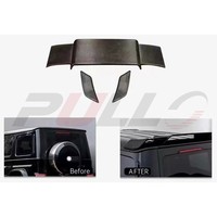 Convient pour Benz G Class W463 W464 B Style Carbon Fiber 4-piece Kit Small Hood Roof Lights Spare Tire Cover Spoiler
