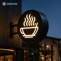 Boîte lumineuse publicitaire LED extérieure personnalisée, enseigne lumineuse pour restaurant, devanture de magasin et drive-thru
