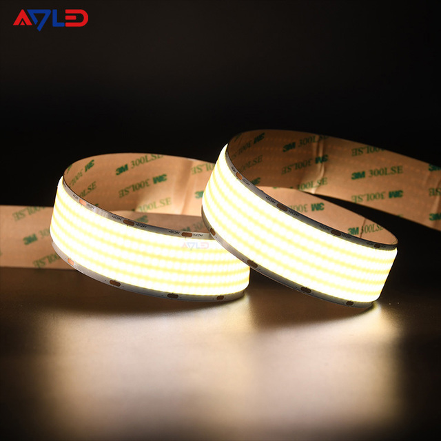 Professional 30mm Wide 24V 40W 1600LED Super High Brightness High CRI COB LED Light Aluminum Body IP20 for Landscape LED Strips