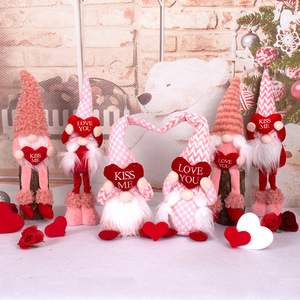 Muñeco Gnomo de San Valentín DAMAI de 20 CM, Decoración de Peluche con Corazón para el Hogar, Artículos para Fiestas Festivas - Product Image 4