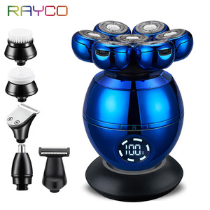 <span class=keywords><strong>Afeitadora</strong></span> eléctrica recargable flotante desmontable 7D para hombres, maquinilla de afeitar de calavera con recortadora de barba para afeitado de <span class=keywords><strong>cabeza</strong></span> - Product Image 1