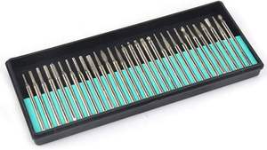 Elecroplate Kim Cương gắn điểm đá 100/150/200 carbide burr Set kim cương gắn điểm - Product Image 3