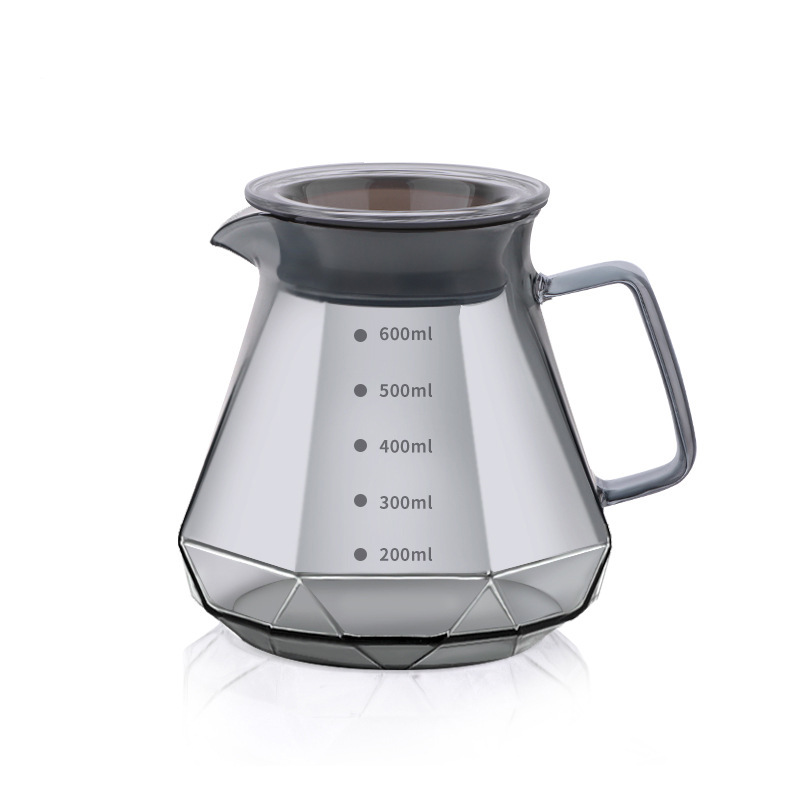 600ml Gris Ahumado [Vidrio de Borosilicato Alto]