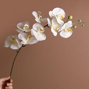 F-B0006 soie plante décoration de la maison papillon <span class=keywords><strong>orchidée</strong></span> fleur artificielle Phalaenopsis <span class=keywords><strong>fausse</strong></span> Table fleur décorative - Product Image 1