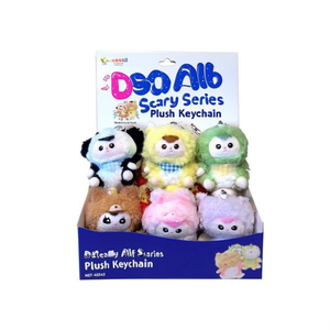 Portachiavi in peluche della serie Dreamy Elf Scarf, design animale 9x17 cm, per bambini e regali - Product Image 3