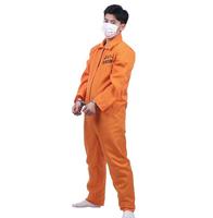 Ecowalson COSTUME DE PRISONNIER HOMME HALLOWEEN FANCY DRESS XMAS ORANGE COMBINAISON
