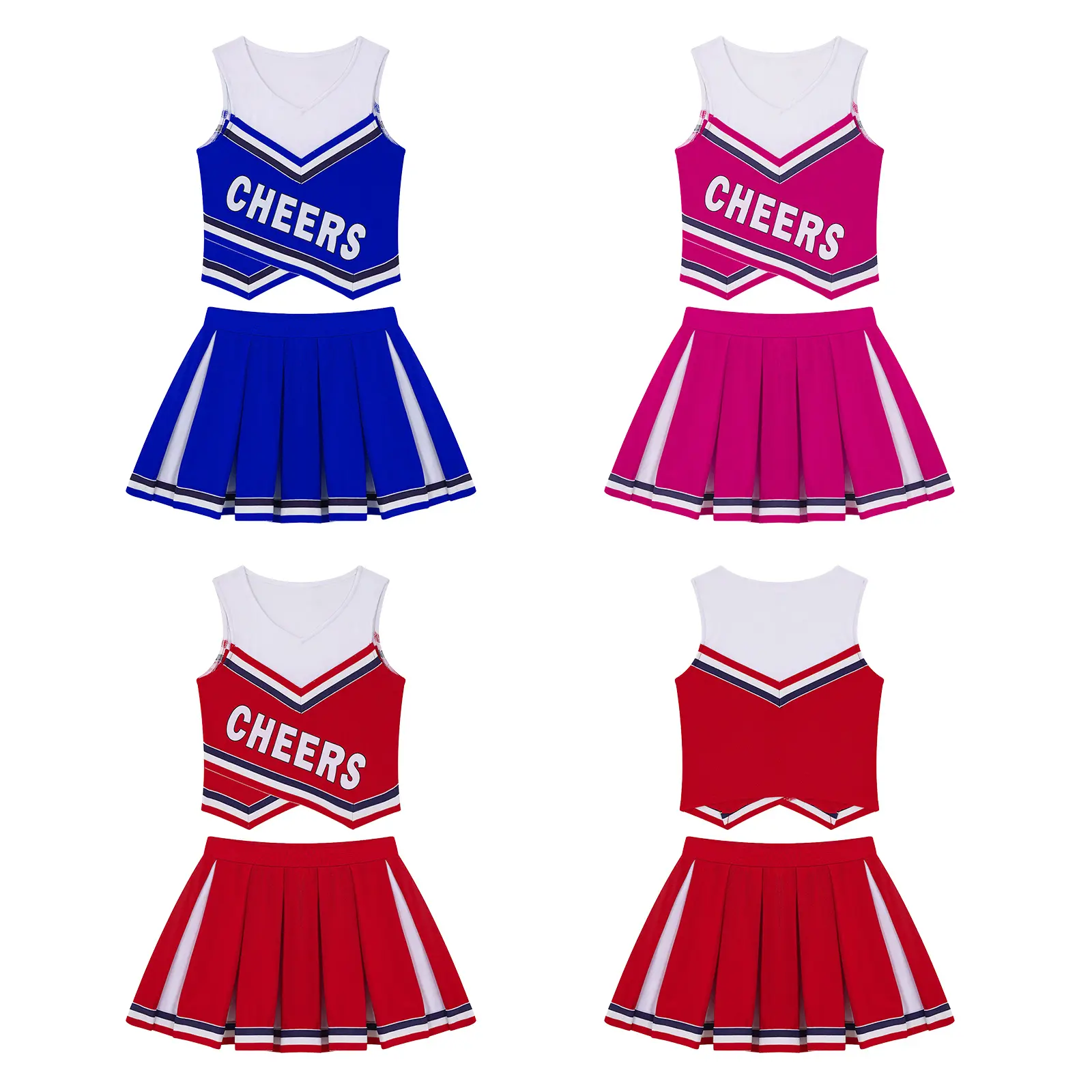 Oem Custom Youth Cheerleader Custom Cheer Costume Team Uniforms