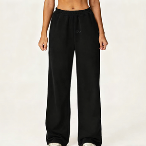 Abbigliamento all'ingrosso <span class=keywords><strong>pantaloni</strong></span> larghi da <span class=keywords><strong>donna</strong></span> <span class=keywords><strong>pantaloni</strong></span> larghi da ginnastica <span class=keywords><strong>pantaloni</strong></span> larghi da allenamento <span class=keywords><strong>pantaloni</strong></span> larghi a vita alta - Product Image 2