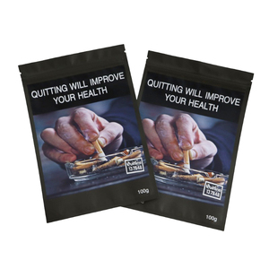 ถุงพลาสติกกันกลิ่นสำหรับมวนบุหรี่แบบมวนเอง ขนาด 25 กรัม 30 กรัม 50 กรัม 100 กรัม รับผลิตตามสั่งขายส่ง - Product Image 1