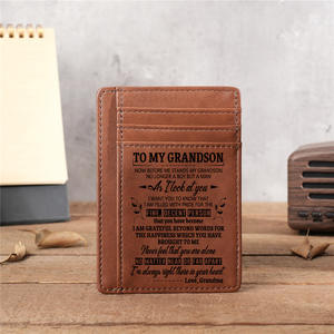 1145 hombres mujeres ultrafino PU tarjetero grabado láser dinero Clip billetera bolsillo para tarjetas <span class=keywords><strong>de</strong></span> <span class=keywords><strong>crédito</strong></span> bancarias Dropshipping disponible - Product Image 1