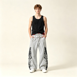 <b>Men</b> Casual <b>Jogger</b> Pants <b>Loose</b> Fit Sweatpants Elastic Waist Gradient Leggings Custom Streetwear - Product Image 6