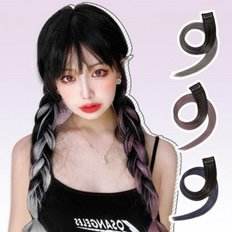 Accessori per capelli bicolore con colla a punta per tutto il giorno (WFI0T6M) per capelli nudi - Product Image 1