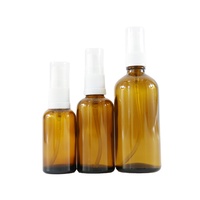 Flacon compte-gouttes en verre mat rose transparent de 10 ml, 20 ml, 30 ml, 50 ml, 100 ml avec bouchon compte-gouttes à vis pour les gouttes pour les yeux et les huiles essentielles