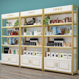 Exhibidores Metálicos Personalizados para Cosméticos, Estantes Blancos para Supermercados, Vitrinas para Tiendas de Abarrotes - Product Image 4