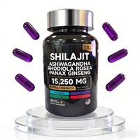 Offre Spéciale : Capsules Ultra Shilajit – Suppléments Herbales Himalayennes Pures à 99 % – Soutien Immunitaire Adulte – 60 Capsules/Flacon