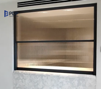 Nuevas características al por mayor, ventanas corredizas verticales de doble vidrio, cocina insonorizada abierta plegable de aluminio anticorrosivo transparente