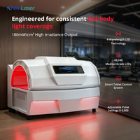 Lit de thérapie par lumière rouge motorisé, lit de photobiomodulation commercial pour les cliniques, les salles de sport et les centres de bien-être