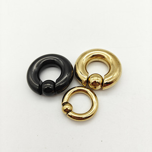 Anillos de Acero Inoxidable con Bola Captiva BCR |   Joyería para Piercings Corporales en Varios Tamaños para Orejas, Nariz, Septum, Piercings Corporales - Product Image 2