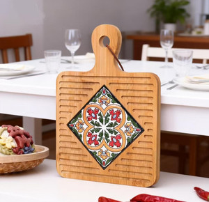 Meilleures ventes : Sous-plat en bambou rétro, durable, multifonctionnel et résistant à la chaleur pour la maison et la restauration - Product Image 4
