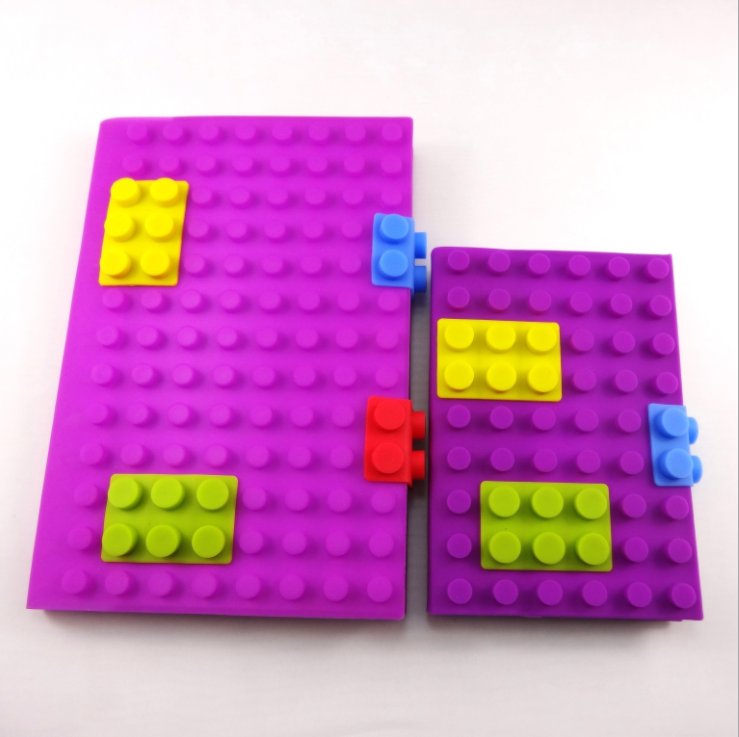 High Quality Stationery Gifts Custom A6 Silicone Block Creative Design Notebook Case Book Cover