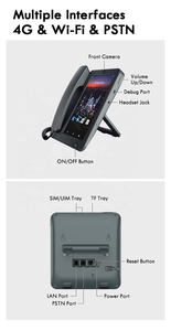 Sim thẻ thông minh <span class=keywords><strong>Android</strong></span> 10 4 gam không dây điện thoại cố định PSTN Máy tính để bàn <span class=keywords><strong>video</strong></span> điện thoại với 8 inch LCD màn hình cảm ứng - Product Image 6