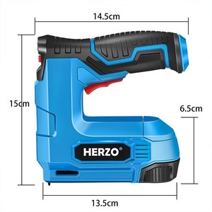HERZO-Kit de pistola clavadora inalámbrica de 4V, 2 en 1, cargador USB recargable, pistola de clavos eléctrica de acero de grado DIY - Product Image 3