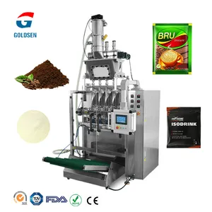 Automatic Multilane Sachet Packing Machine Packaging 10g Small Bag Dry Fruit Drink Coffee Protein Milk Powder Stick Pack Machine