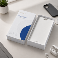 Boîte cadeau rigide personnalisée avec couvercle et base, emballage OEM pour accessoires de téléphone