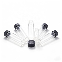 Tube en plastique transparent noir, blanc, clair, personnalisé avec impression de logo, résistant aux enfants, 115 mm, 120 mm, flacon pour pilules