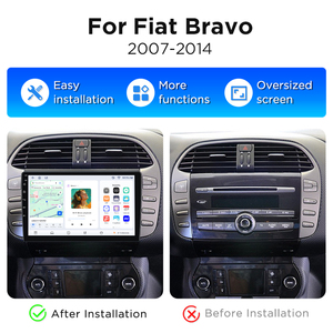 Junsun <b>Wireless</b> Carplay Car Radio for Fiat Bravo 2007-2012 Car GPS Navigation Multimedia Player Auto Android Video Player - Product Image 2