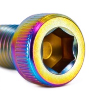Sekrup Kepala Soket M8 Baja Tahan Karat Baut Soket Hex Warna Pelangi DIY Mesin Industri DIN912 Grosir OEM ODM