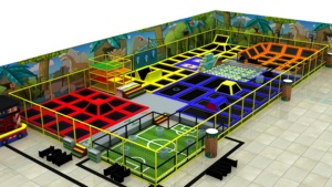 Parc de trampolines intérieur professionnel avec zone de jeu en PVC, thème <span class=keywords><strong>Ninja</strong></span> <span class=keywords><strong>Warrior</strong></span> pour enfants, certifié sûr - Product Image 3