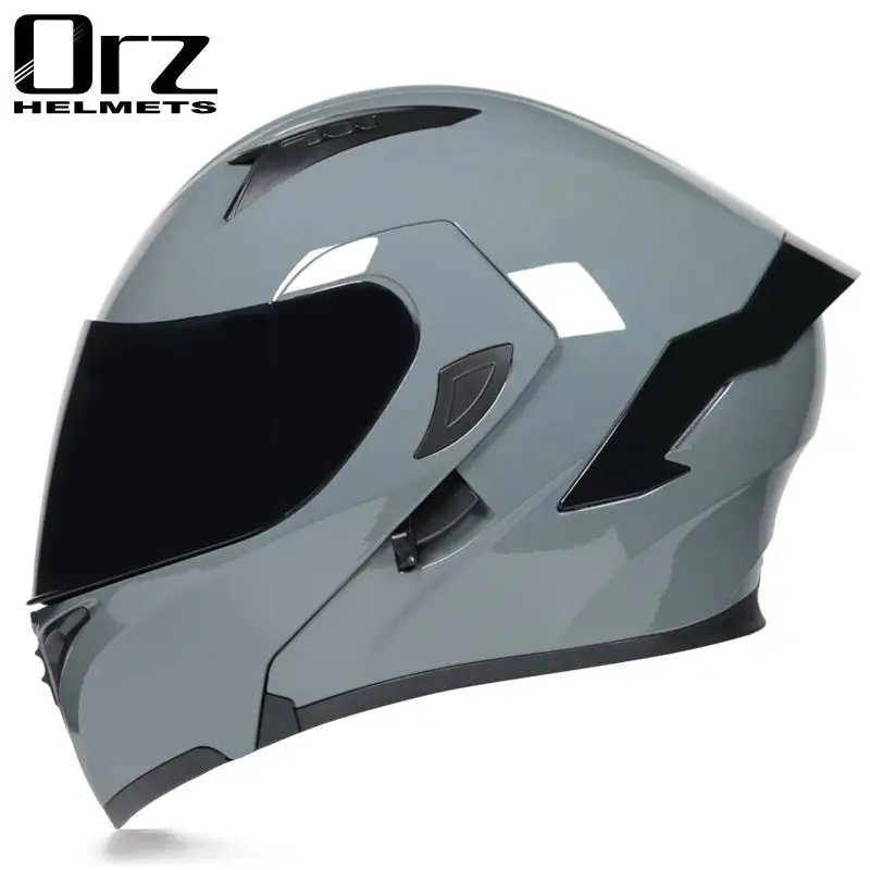 Casco Orz para vehículo eléctrico, cara completa, cola, medio casco protector, casco de personalidad Four Seasons