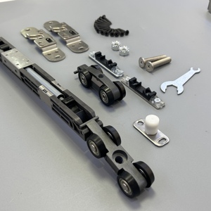 Ensemble de poulies d'amortissement bidirectionnelles Rail de guidage de porte coulissante silencieuse pour roue de Suspension de rail de fenêtre Ferme-<span class=keywords><strong>portes</strong></span> à haute efficacité - Product Image 5