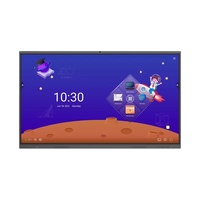 Tableau blanc interactif intelligent numérique 65 pouces LCD tactile 4K 120Hz avec cadre en aluminium