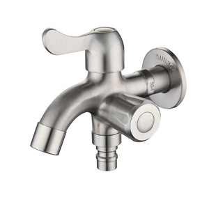 Robinet mural double fonction en acier inoxydable 304 Hemans, mitigeur industriel à jet d'eau pour cuisine - Product Image 4