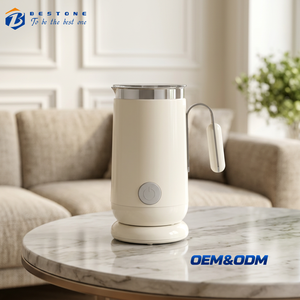 Calentador de Leche Eléctrico y Espumador con Capacidad de Calentamiento de 400 ml, con Batidores Adicionales para Latte, Cappuccino y Café - Product Image 1