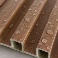 Panneau de revêtement mural acoustique en composite bois-plastique (WPC) ignifuge et imperméable pour intérieur, chambre, bureau, commerce