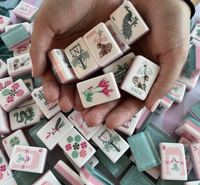 Jeu de Mahjong américain Lucky Bam Cabana Lounge, tuiles en acrylique, 160 tuiles, jeu personnalisé, en stock, vente en gros