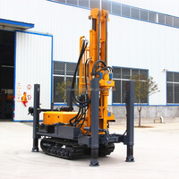 Machine de forage de puits d'eau haute performance, entièrement hydraulique, avec moteur diesel Cummins et capacité de forage de 800 m.