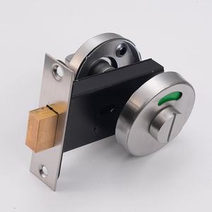 Accessoires voor openbare toiletafscheidingen Rood en groen Bezet/leeg Deursloten Cilinderslot Verdikt indicatorslot - Product Image 3