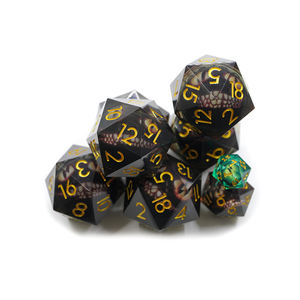 D20 personnalisé, <span class=keywords><strong>dés</strong></span> en résine unique de 50 mm, polyédrique, rétro, visages de dragon noir, <span class=keywords><strong>20</strong></span> <span class=keywords><strong>faces</strong></span>, RPG, numéro de 1 à <span class=keywords><strong>20</strong></span>, figurine, <span class=keywords><strong>dés</strong></span> de couleur rétro personnalisés - Product Image 6