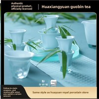 Service à thé chinois en verre de style ancien EMPEREUR, 13 pièces, pour usage domestique