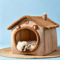 Nichoir pour chat et chien, nid confortable pour chat, niche pour chien amovible et lavable quatre saisons, lit pour chat, nid pour animaux de compagnie