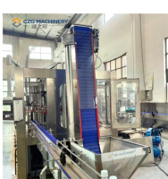 Machine de remplissage 3-en-1 entièrement automatique à commande PLC, haute vitesse, certifiée CE, en acier inoxydable, pour plastique/verre