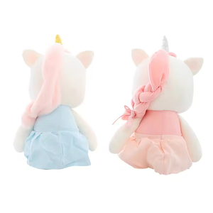 Vendita calda grande bianco <span class=keywords><strong>peluche</strong></span> unicorno giocattolo unicorno morbido Logo personalizzato unicorno <span class=keywords><strong>peluche</strong></span> animali di <span class=keywords><strong>peluche</strong></span> per bambini <span class=keywords><strong>peluche</strong></span> cuscino unicorno - Product Image 3