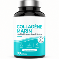 Capsules de collagène marin OEM avec acide hyaluronique et biotine pour une peau, des cheveux et des ongles magnifiques